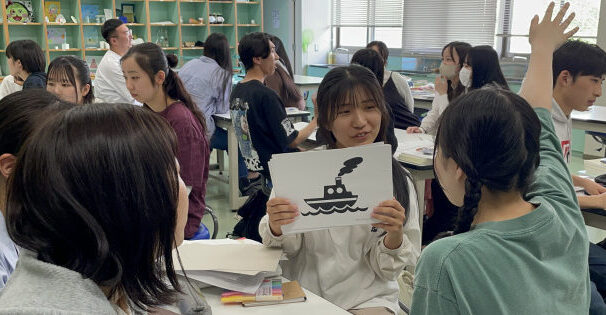 【授業紹介】保育内容「言葉」の指導法（2年生）