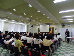 学科紹介の様子