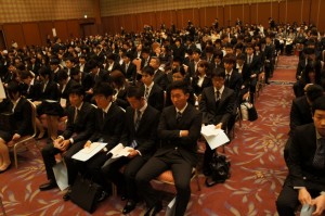 緑地環境学科の新入生