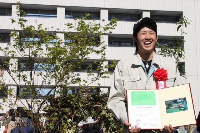 佐矢 友希くん(大分県立宇佐産業科学高等学校出身)