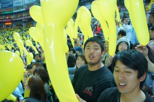ジェット風船を飛ばしました