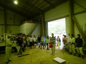 雨天実習場の見学