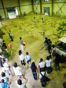 雨天実習場の見学