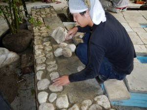 庭造りデモンストレーション