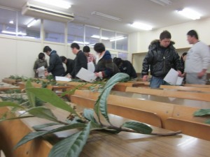 昨年度の樹木鑑定試験（後期）の様子