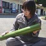 ツヤ出し作業中