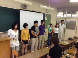 コースの紹介をしてくれた2年生