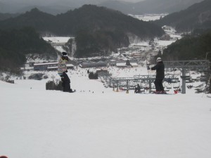 いよいよ滑降