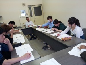 昨日の反省会の様子