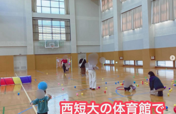 ［地域貢献］3月の「西短大の体育館であそぼう！」を開催しました.*˚