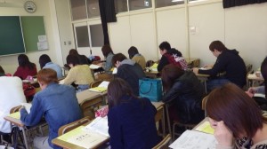 時間割作成の様子