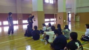 『走る』プログラムの練習の一幕