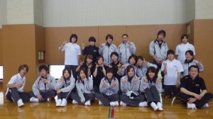 （バレーボールの授業後です）