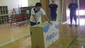 ミズノ社の緒方様、日高様、小西様(左から)