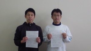 見事試験に合格された星子准教授(右)と府内助教(左)