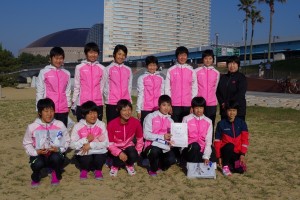 駅伝の部優勝の北九州市立高校のみんさなん