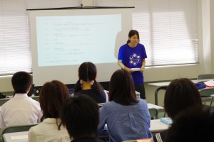 在学生代表として話をした2年生の藤田さん