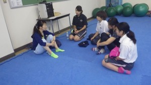 まずは荒川先生に気合を入れてもらって