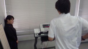 こちらは走運動中(トレッドミル)
