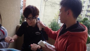 【グループ①】寒冷環境での運動中の生理学的反応を測定しました
