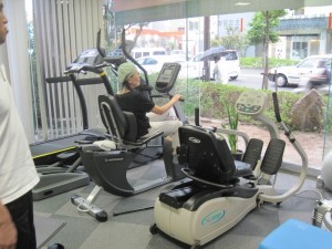 院内にあるトレーニングルームなので安心