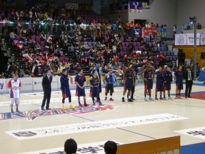 試合後の選手の挨拶