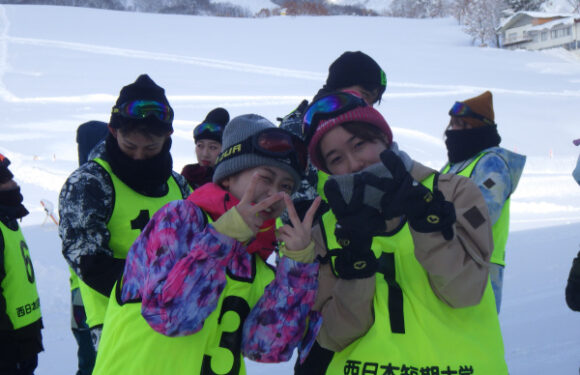 スノースポーツ実習を行いました（前半の様子）
