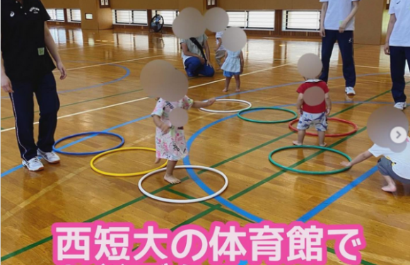 [地域貢献]7月の「西短大の体育館であそぼう！」を開催しました