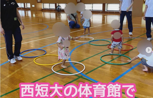 [地域貢献]7月の「西短大の体育館であそぼう！」を開催しました