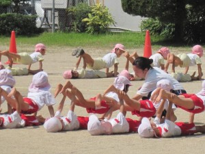 ケガをしないようにフォローしています