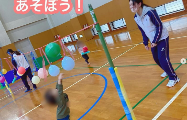 ［地域貢献］1月の「西短大の体育館であそぼう！」を開催しました.*˚